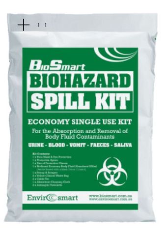 ENVIROSMART BIOHAZARD SINGLE USE SPILL KIT