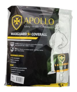 APOLLO MAXGUARD 5 PLUS COVERALLS X LARGE