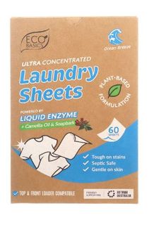 ECO BASICS LAUNDRY SHEETS- OCEAN BREEZE