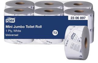 TORK T2 UNIVERSAL 1PLY 400MTR MINI JUMBO