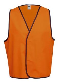 FLURO SAFETY DAY VEST ORANGE XL