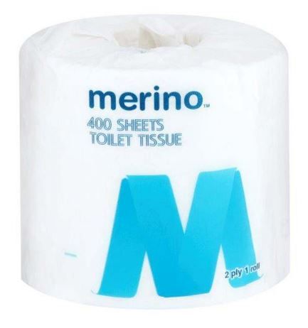 MERINO 400 SHEET 2 PLY TOILET PAPER 48 ROLLS