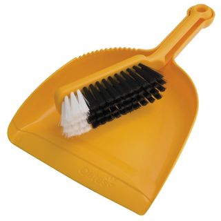 OATES DUSTPAN AND BANNISTER BRUSH SET YELLOW 164575
