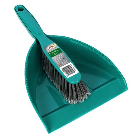 SABCO DUSTPAN SET GREEN 35CM