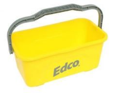 EDCO ALL PURPOSE MOP & SQUEEGEE BUCKET 11LT YELLOW