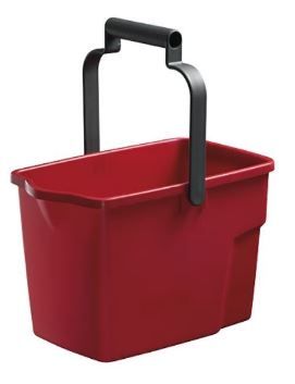 OATES GENERAL PURPOSE BUCKET PLASTIC 9 LT RED 165746