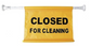 OATES SPRING LOADED CLOSED FOR CLEANING SIGN 165497