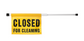OATES SPRING LOADED CLOSED FOR CLEANING SIGN 165497