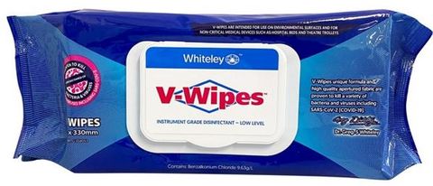 WHITELEY V-WIPES  DISINFECTANT WIPES  80PK  FLATPACKS