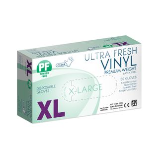 ULTRA FRESH VINYL CLEAR GLOVE XLARGE