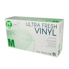 ULTRA FRESH VINYL CLEAR POWDER FREE GLOVE MEDIUM