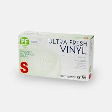ULTRA FRESH VINYL CLEAR POWDER FREE GLOVE SMALL