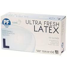 ULTRA FRESH LATEX NATURAL POWDER FREE GLOVE LARGE