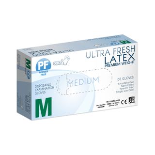 ULTRA FRESH LATEX NATURAL POWDER FREE GLOVE MEDIUM