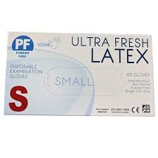 ULTRA FRESH LATEX NATURAL POWDER FREE GLOVE SMALL