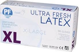 ULTRA FRESH LATEX NATURAL POWDER FREE GLOVE XLARGE