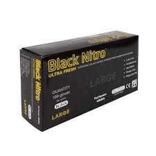 BLACK NITRO NITRILE POWDER FREE GLOVE LARGE