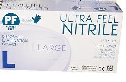 ULTRA FRESH VINYL BLUE POWDER FREE GLOVE LARGE