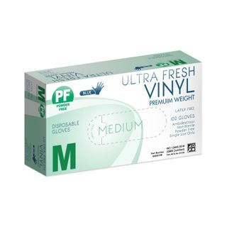 ULTRA FRESH VINYL BLUE POWDER FREE GLOVE MEDIUM