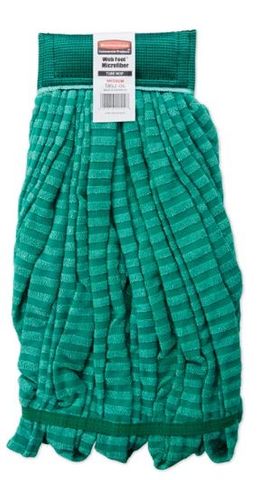 RUBBERMAID MICROFIBRE TUB WET ROUGH MOPHEAD GREEN