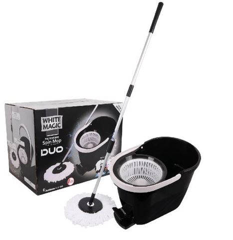 BLACK WHITE MAGIC DUO SPIN MOP SET