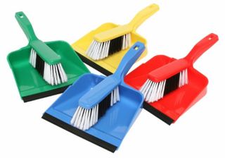 EDCO DUSTPAN BRUSH SET YELLOW