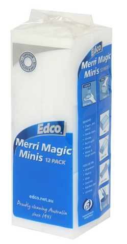EDCO MERRI MAGIC MINI MICROFIBRE ERASERS 12PK