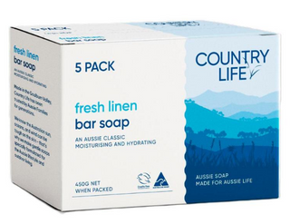COUNTRY LIFE FRESH LINEN SOAP 5PK