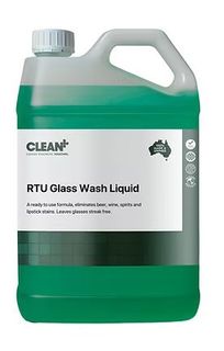 CLEAN PLUS RTU GLASSWASH LIQUID 5LT
