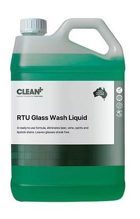 CLEAN PLUS RTU GLASSWASH LIQUID 5LT