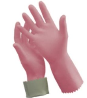 OATES SILVER LINED RUBBER GLOVES SIZE 7 - 7 1/2
