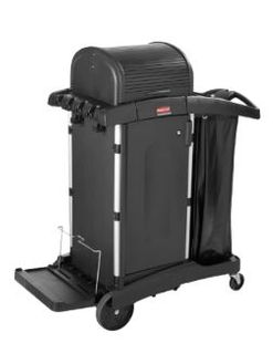 RUBBERMAID EXEC JANITOR CLEANING CART HIGH SECURITY