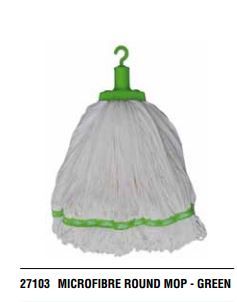 EDCO MICROFIBRE ROUND MOP GREEN 350G