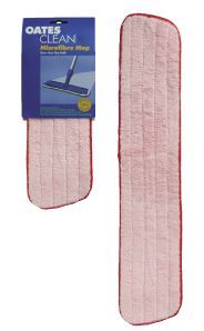 OATES MICROFIBRE FLAT MOP REFILL 600MM - RED 165616