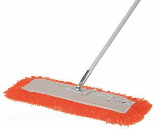 OATES MODACRYLIC DUST CONTROL MOP ORANGE COMPLETE 600MM 165895