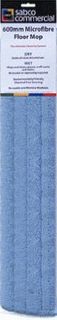 SABCO ALUMINIUM BASE MICROFIBRE FLAT MOP BLUE REFILL 60CM