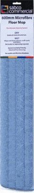 SABCO ALUMINIUM BASE MICROFIBRE FLAT MOP BLUE REFILL 60CM