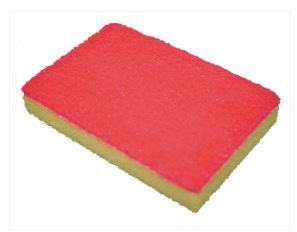 PALL MALL GLOMESH SPONGE SCOURER GREEN, RED, WHITE, BLUE 150 x 100mm