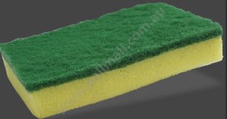 PALL MALL GALA SPONGE SCOURER GREEN 150 x 100mm