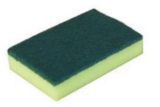 SABCO STANDARD GRADE  SPONGE SCOURER 10 PK 15x10CM