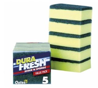 OATES DURAFRESH SCOUR N SPONGE 5PK 165845