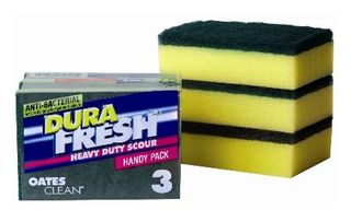 OATES DURAFRESH HEAVY DUTY ANTIBACTERIAL SCOUR N SPONGE 3PK 165843