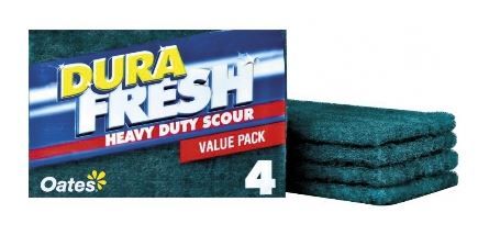 OATES DURAFRESH HEAVY DUTY SCOURER 4PK 165846