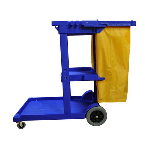 EDCO JANITOR CART BLUE