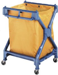 OATES JANITOR SCISSOR TROLLEY PLASTIC WITH BAG 165521