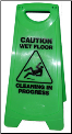 OATES A FRAME CAUTION WET FLOOR SIGN GREEN 165482