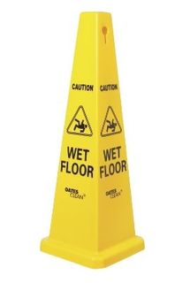 OATES MED CAUTION WET FLOOR CONE - 690MM HIGH