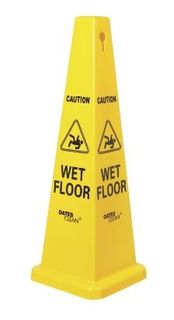 OATES LGE CAUTION WET FLOOR CONE - 1040MM HIGH 165108