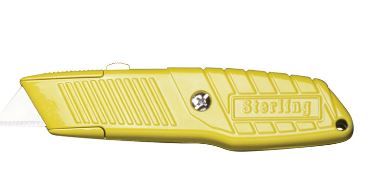 SHEFFIELD BLADES ULTRA GRIP RETRACTABLE YELLOW KNIFE