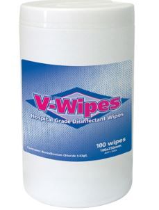 WHITELEY V-WIPES 100 PK CANISTER